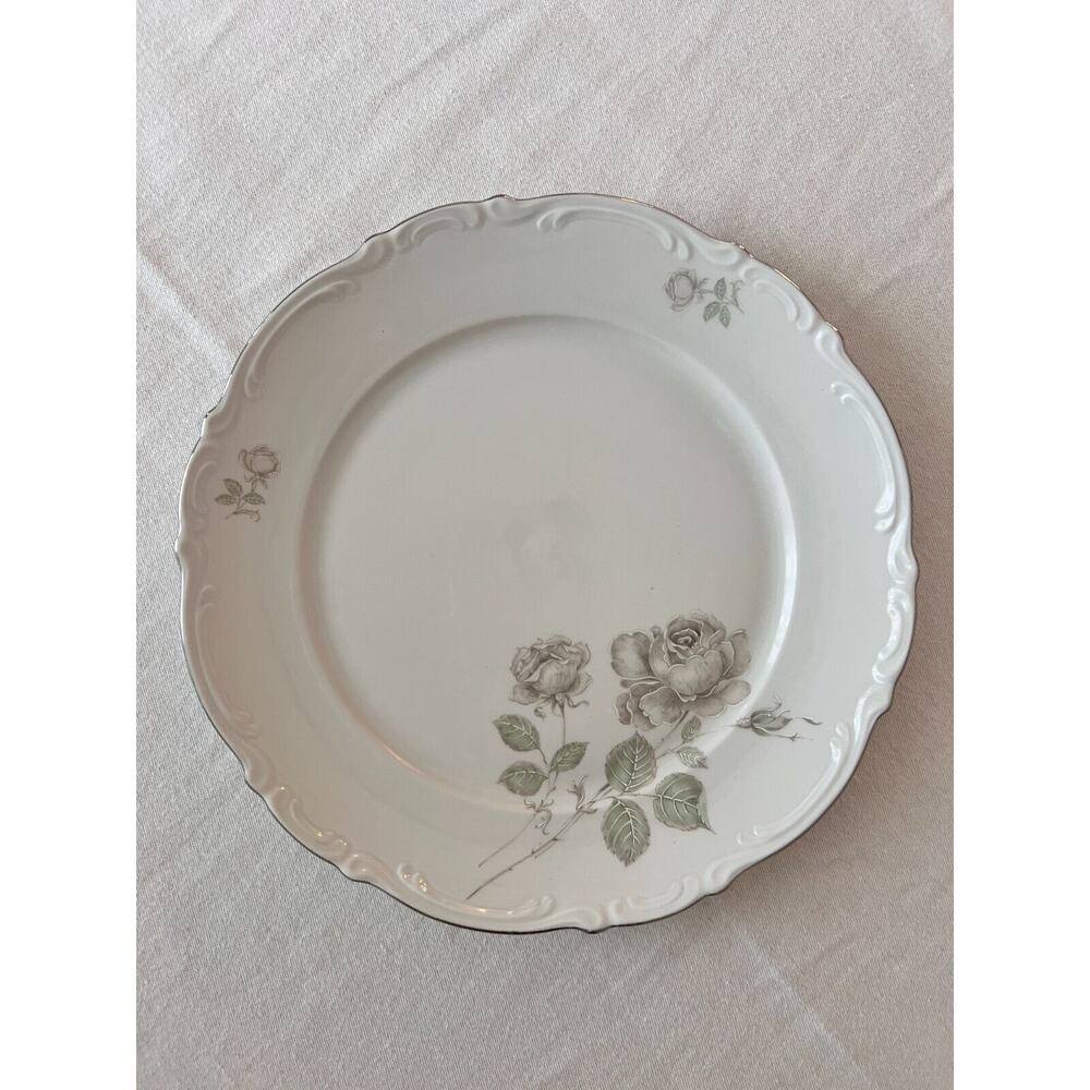 Vintage Mitterteich DINNER PLATE Mystic Rose 10 5/8" Bavaria Germany - 6 avail